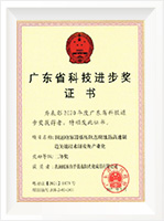 廣東省科技進步獎證書